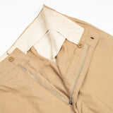 60s Vietnam War Vintage Khaki Wool Tropical Trousers - 34x29