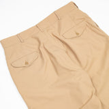 60s Vietnam War Vintage Khaki Wool Tropical Trousers - 34x29