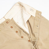 50s Vintage US Army Class B Khaki Chino Trousers - 30x33