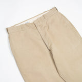 50s Vintage US Army Khaki Chino Trousers - 35x31