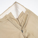50s Vintage US Army Khaki Chino Trousers - 35x31