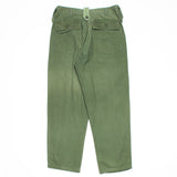 60s Vintage OG-107 Sateen Utility Trousers - 34x29