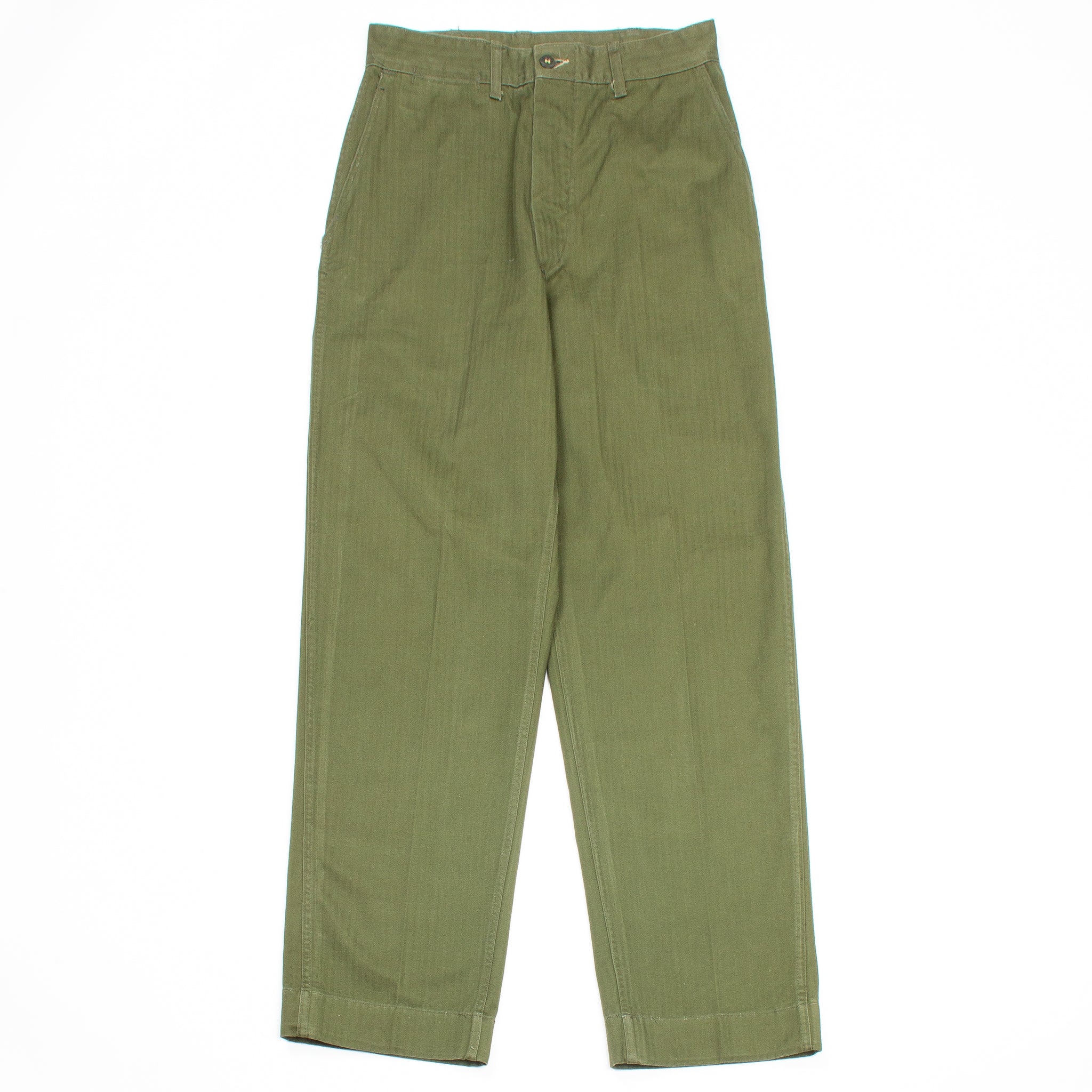Deadstock 40s WW2 Vintage US Navy N-3 HBT Utility Trousers - 31x33