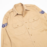 50s US Air Force Class B Khaki Shirt - Medium