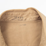 50s US Air Force Class B Khaki Shirt - Medium