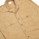 50s Vintage British Army Aertex Khaki Jungle Shirt - Small