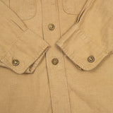 50s Vintage British Army Aertex Khaki Jungle Shirt - Small