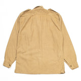 50s Vintage British Army Aertex Khaki Jungle Shirt - Small