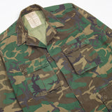 70s Vintage US Army RDF ERDL HWU Combat Coat - Small