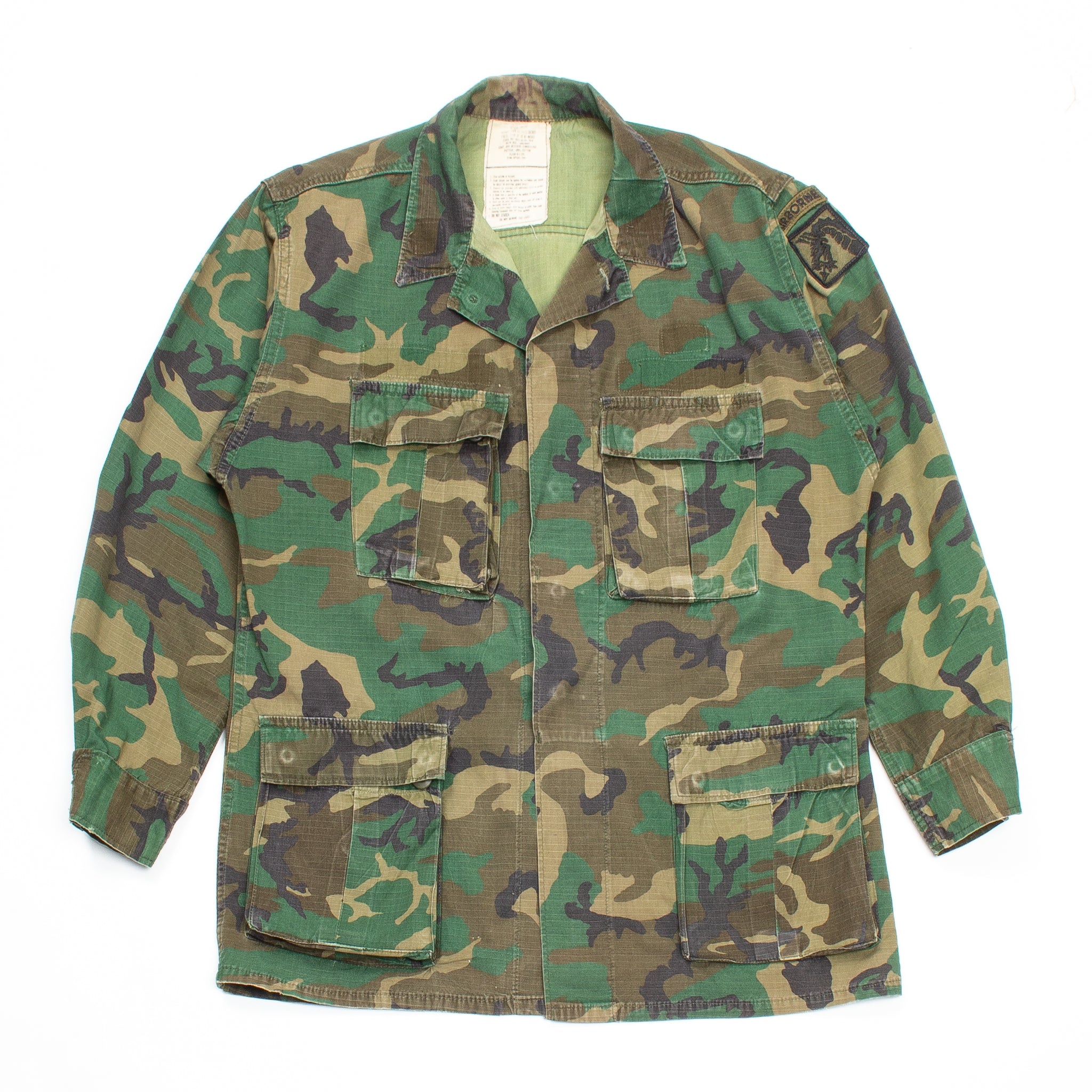 70s Vintage US Army RDF ERDL HWU Combat Coat - Medium – Omega 