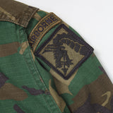 70s Vintage US Army RDF ERDL HWU Combat Coat - Medium