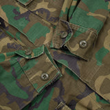 70s Vintage US Army RDF ERDL HWU Combat Coat - Medium