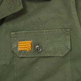 60s Vintage Korean Army (ROKA) HBT Utility Shirt - Small