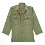 60s Vintage Korean Army (ROKA) HBT Utility Shirt - Small