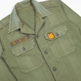 60s Vintage Korean Army (ROKA) HBT Utility Shirt - Small