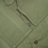 60s Vintage Korean Army (ROKA) HBT Utility Shirt - Small