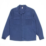 Deadstock 70s Vintage German Blue HBT Chore Shirt Jacket - Large