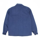 Deadstock 70s Vintage German Blue HBT Chore Shirt Jacket - Large