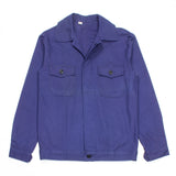 Deadstock 70s Vintage German Blue Chore Shirt Jacket - Small