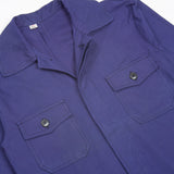 Deadstock 70s Vintage German Blue Chore Shirt Jacket - Small