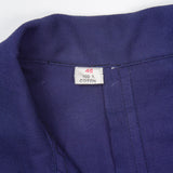 Deadstock 70s Vintage German Blue Chore Shirt Jacket - Small