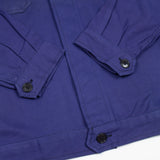 Deadstock 70s Vintage German Blue Chore Shirt Jacket - Small