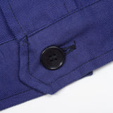 Deadstock 70s Vintage German Blue Chore Shirt Jacket - Small