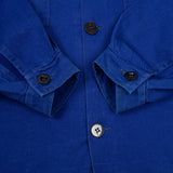 70s Vintage German Blue Chore Shirt - Large