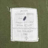 60s Vintage British Army Drill Overall Jacket - Small