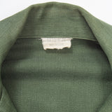 60s Vietnam War Vintage 1st Cavalry Div. 2nd Pattern OG-107 Utility Shirt - X-Small