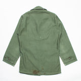 60s Vietnam War Vintage 1st Cavalry Div. 2nd Pattern OG-107 Utility Shirt - X-Small