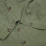 40s WW2 Vintage '45D' HBT Jacket - Large