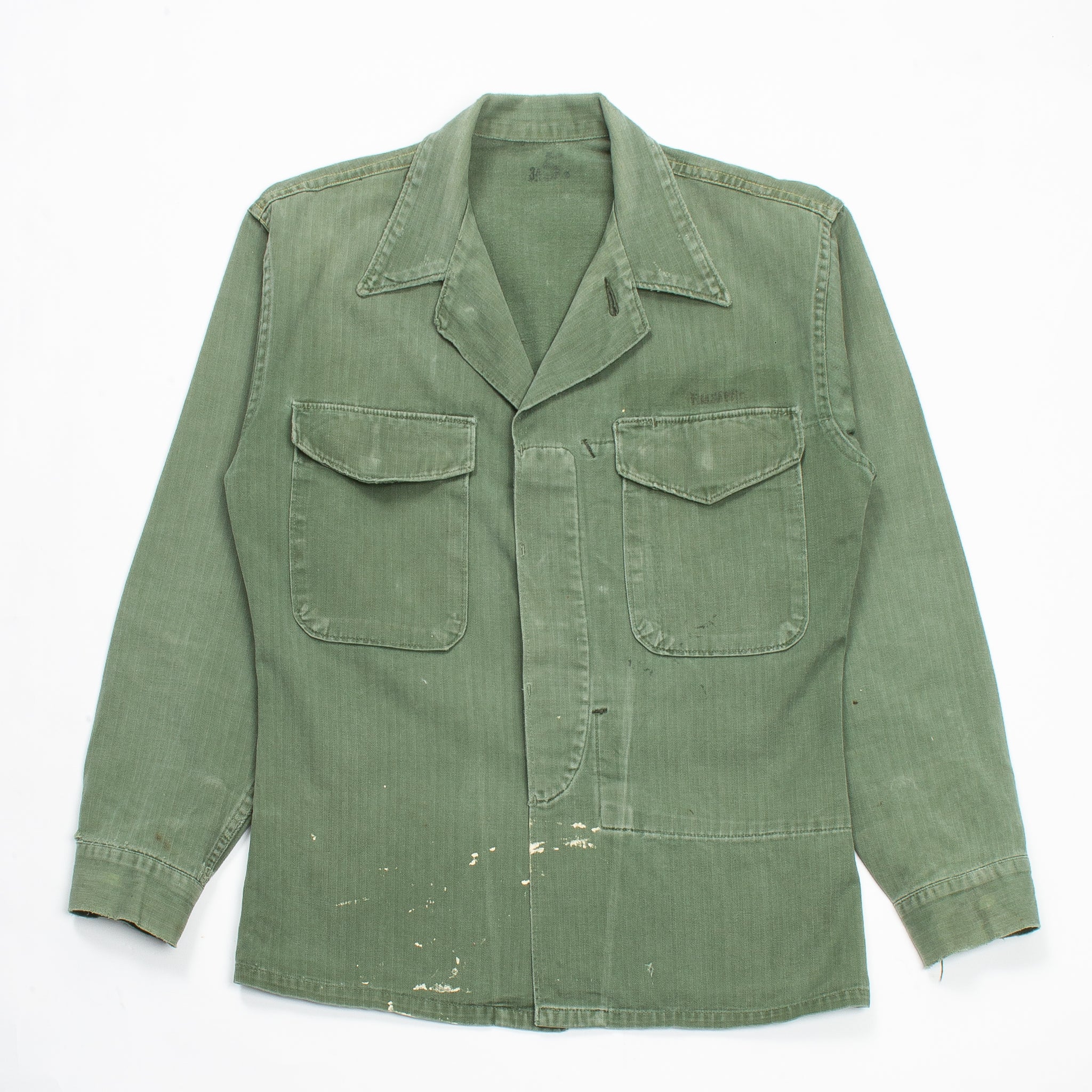 ＆*o様 50s USMC P-53 HBTジャケット M-L相当 実物 50s Vintage USMC P53 HBT Jacket - Small – Omega Militaria