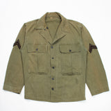 40s WW2 Vintage '45D' HBT Jacket - Medium