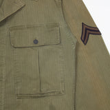 40s WW2 Vintage '45D' HBT Jacket - Medium