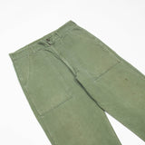 60s Vintage OG-107 Sateen Utility Trousers - 30x31