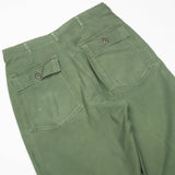 60s Vintage OG-107 Sateen Utility Trousers - 32x30