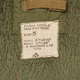 50s Vintage British Army Middle Parka - Large