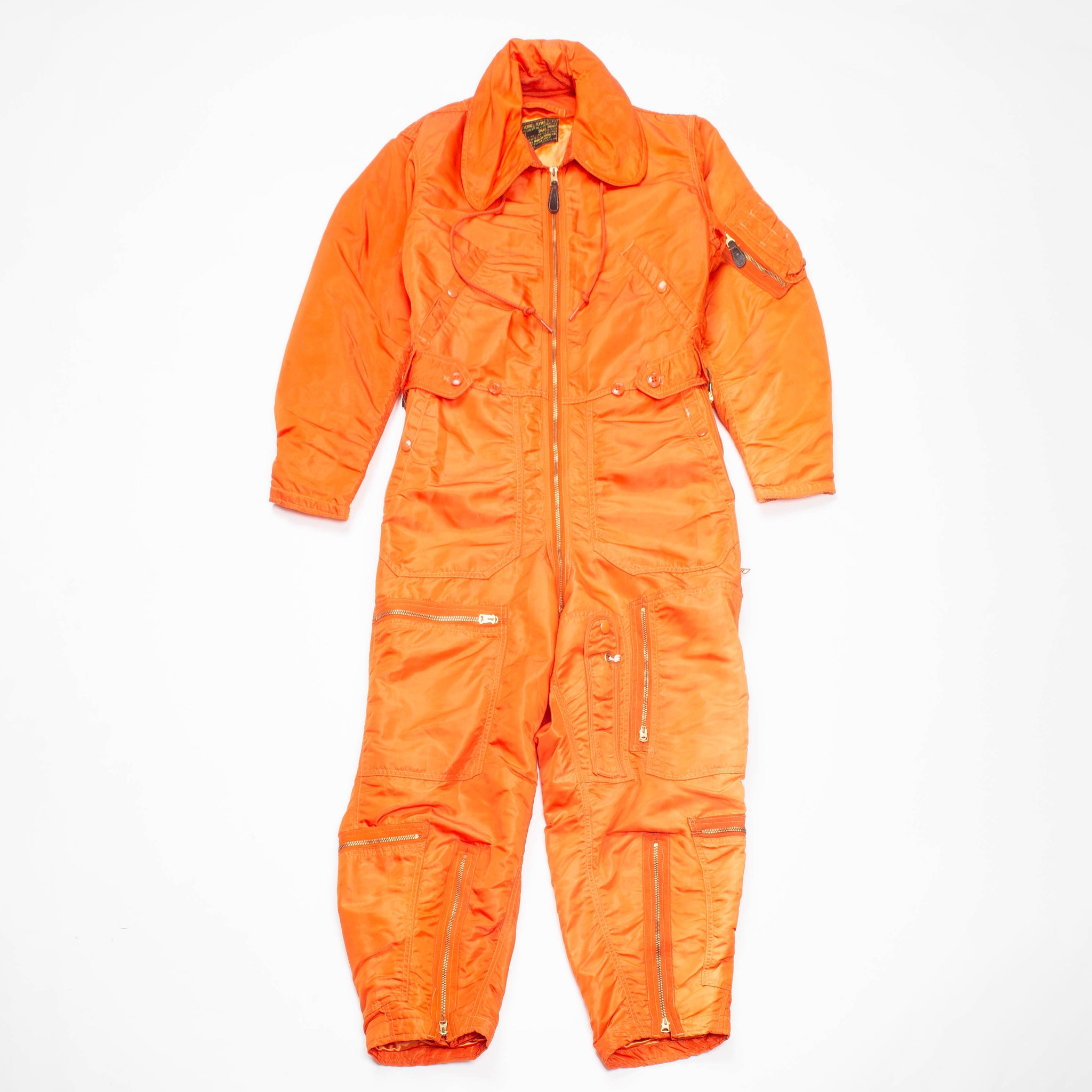 60s Safety Orange CWU-1/P Cold Weather Flight Suit - Small – Omega