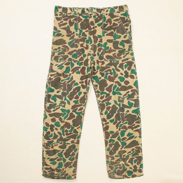 60s Vintage Duck Hunter Camo Trousers - 36x29