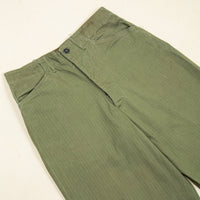 40s WW2 Vintage US Navy N-3 HBT Utility Trousers - 31x31