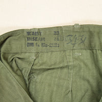 40s WW2 Vintage US Navy N-3 HBT Utility Trousers - 31x31