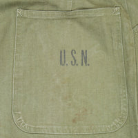 40s WW2 Vintage US Navy N-3 HBT Utility Trousers - 31x31