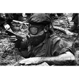 1967 Dated US Military Vietnam War ABC M17 Gas Mask & Bag