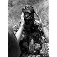 1961 Dated US Military Vietnam War ABC M17 Gas Mask & Bag