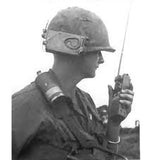 60s Vietnam War AN/PRR-9 & AN-PRT-4A Helmet Radio & Batteries Set