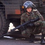 NOS 70s British Army Cromwell Riot Helmet Chin Cup