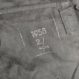 Deadstock 50s Vintage East German NVA Black APC Crew Shirt - Small/Medium