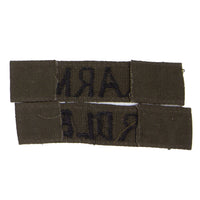 1960s Vietnamese-Made Subdued 'Yardley' US Army / Name Tape Set