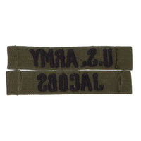 1960s Vietnamese-Made Subdued 'Jacobs' US Army / Name Tape Set
